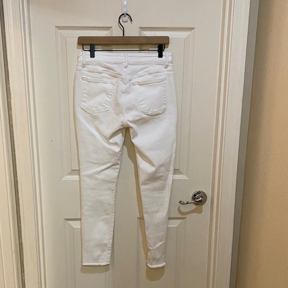 Warp + Weft -White-JFK‎ New York City- Skinny Ankle Jean -Raw Hem-Size 28x27 - Picture 2 of 10